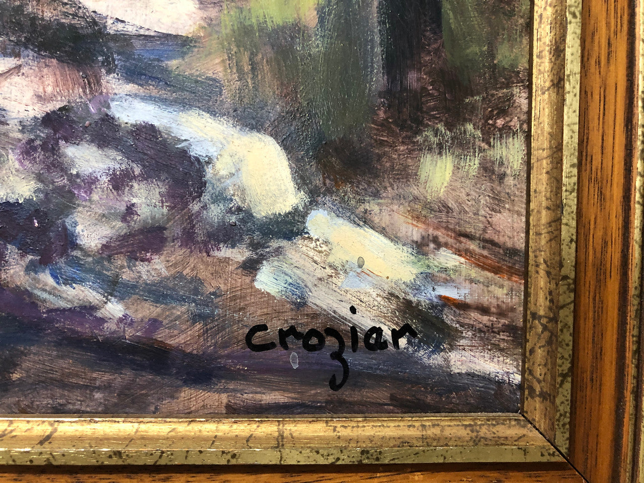 Framed Painting by artist "Frank Cozier"