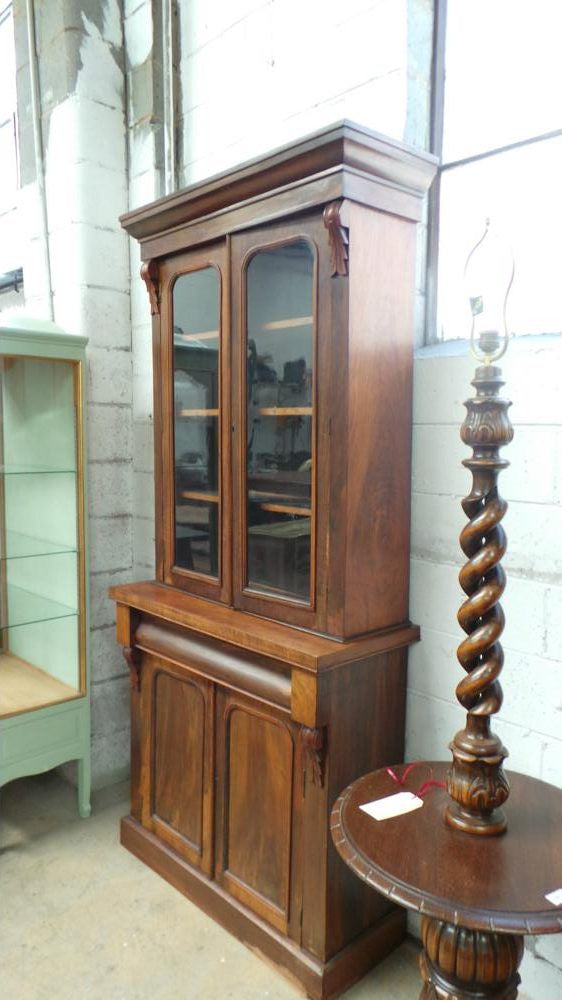 Australian Black Wood Arts And Crafts Bookcase