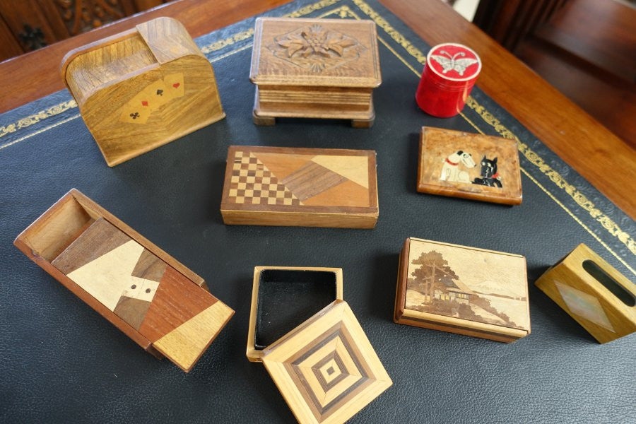 Assorted Antique Oriental And Continental Boxes