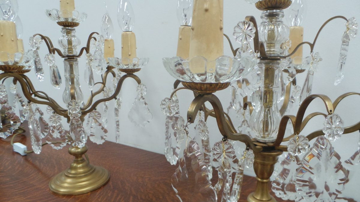 An Amazing Pair Of Parisian Girandole Lamps