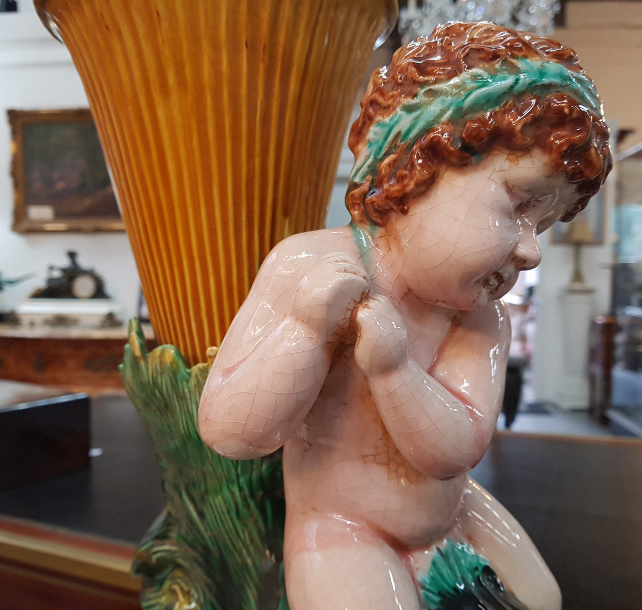 Rare French Majolica Centerpiece