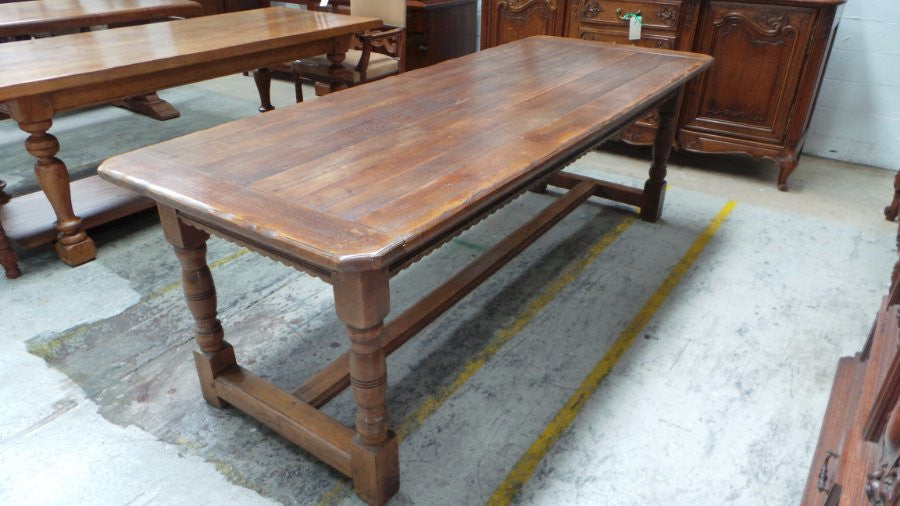 Antique French Oak Dining Table