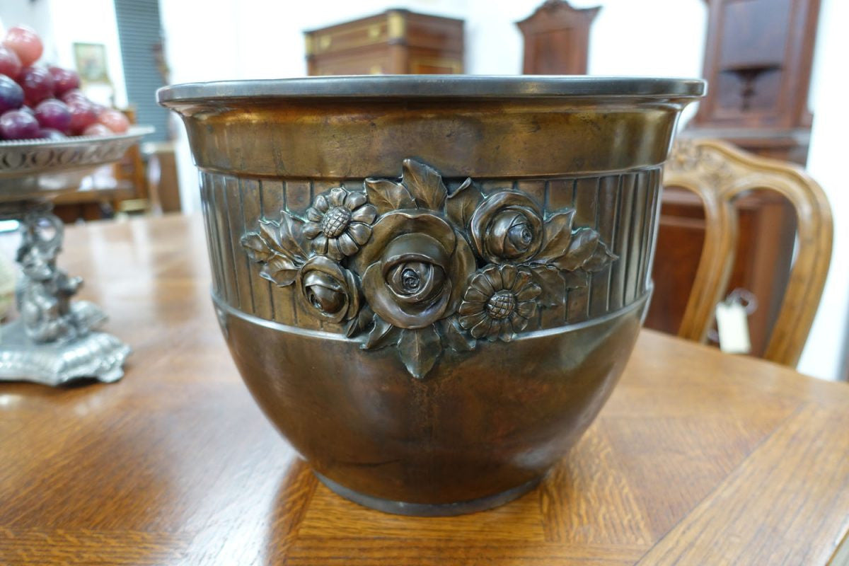 English Arts And Crafts Copper Jardiniere