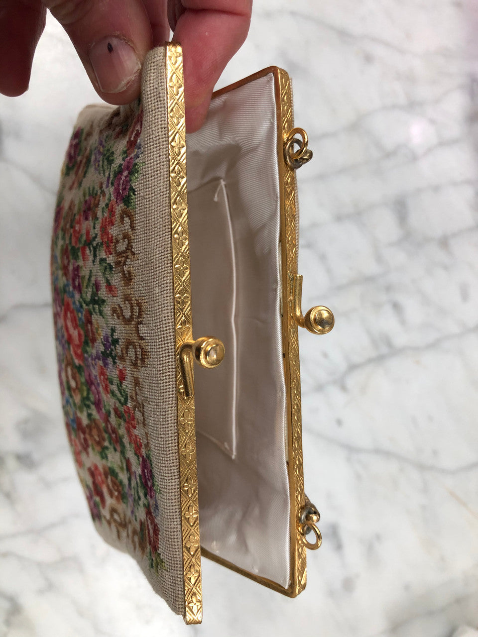 Very Fine Petit Point Small Handbag