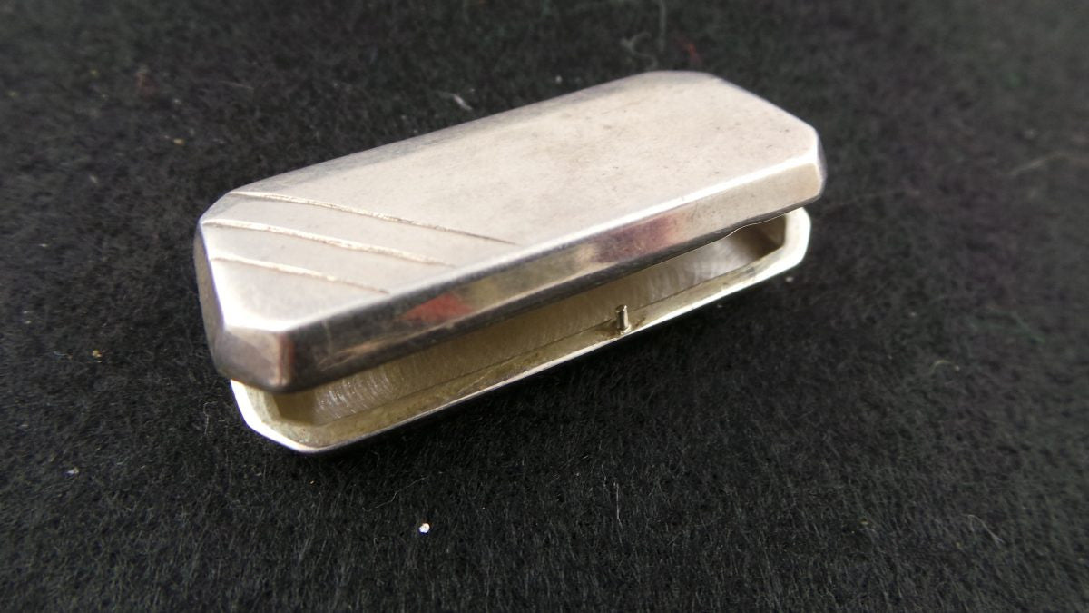 Sterling Silver Art Deco Style Pendant - Locket
