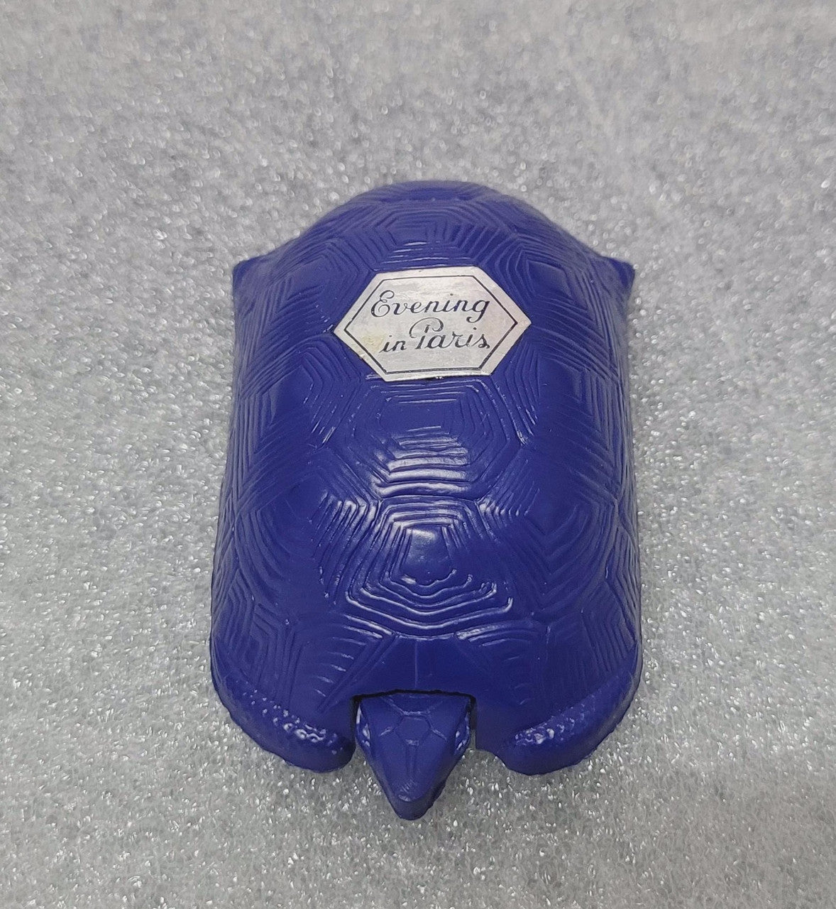 Stunning blue turtle Bakelite case with original perfume bottle, evening in Paris "Bourjois". In original box, in great original condition.
