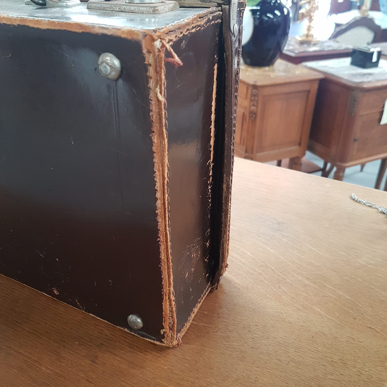 Vintage Leather Suitcase