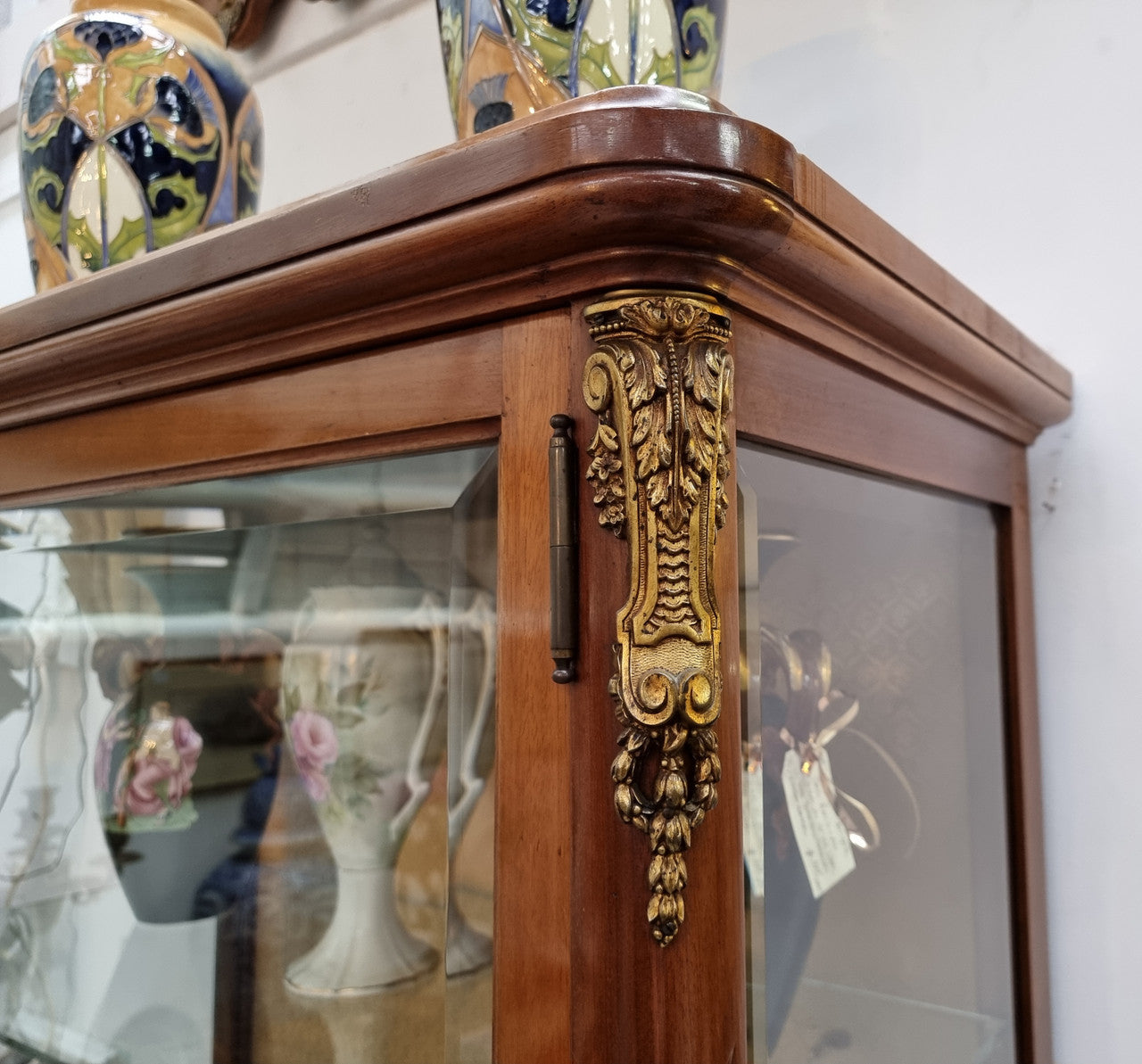 Elegant Louis XVI Style Vitrine Display Cabinet