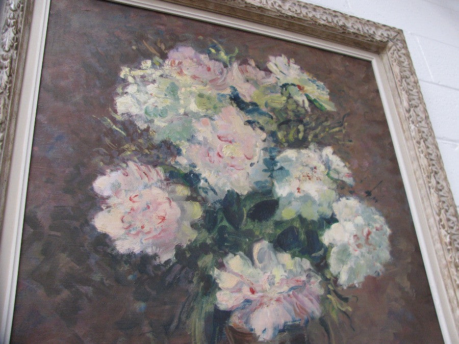 French Floral Oil Painting