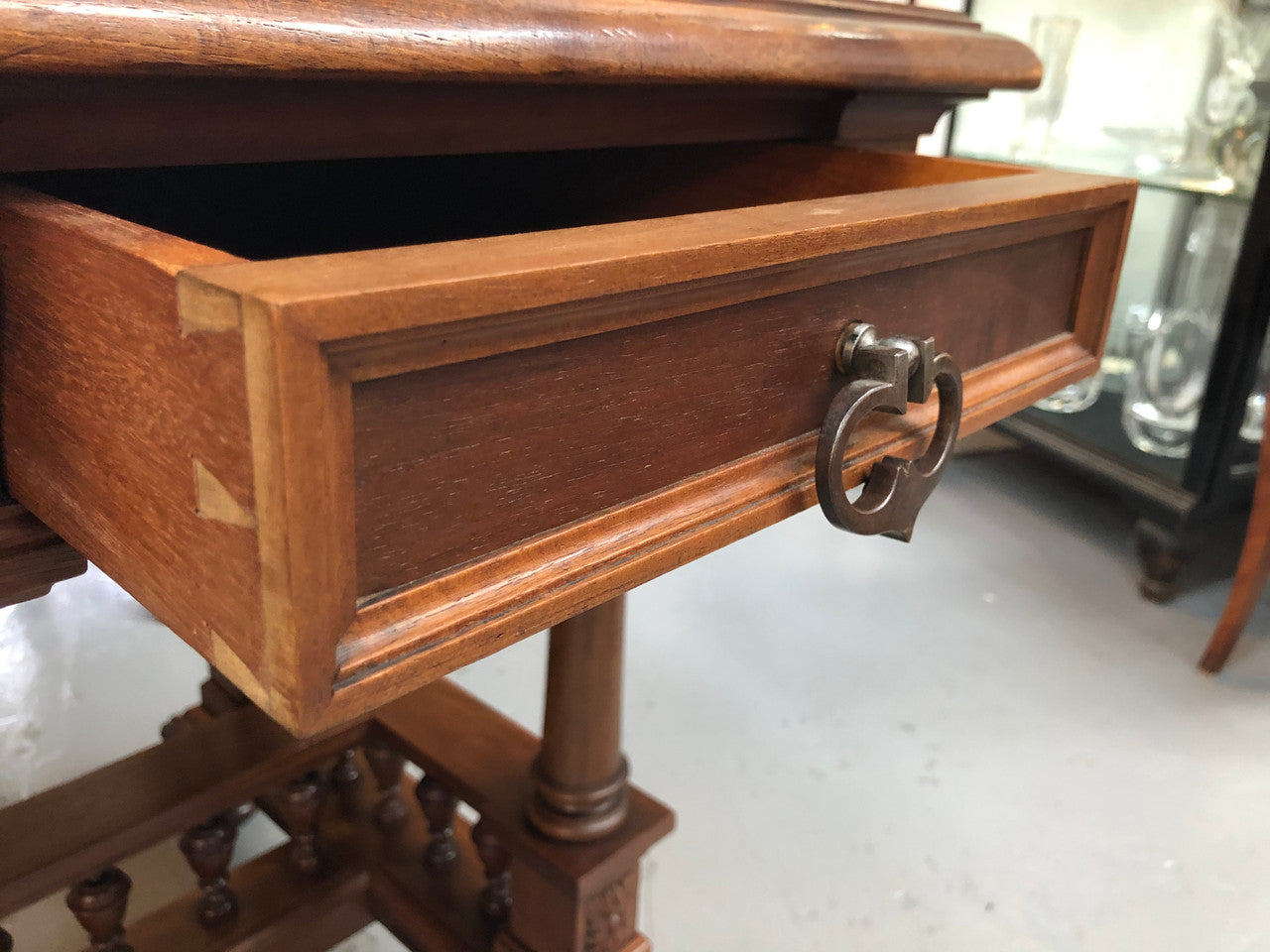 19th Century French Walnut Henry II Style Desk