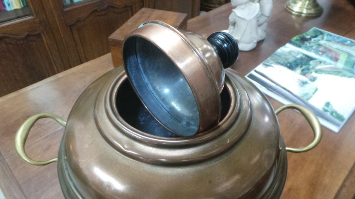 French Antique Copper Water Urn