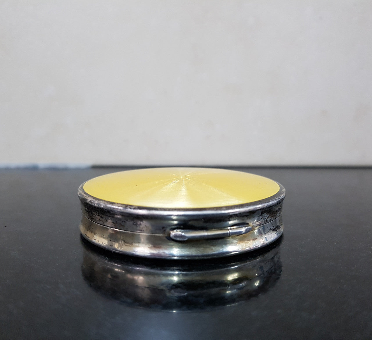 Stunning Silver & Guilloche Enamel Trinket Box