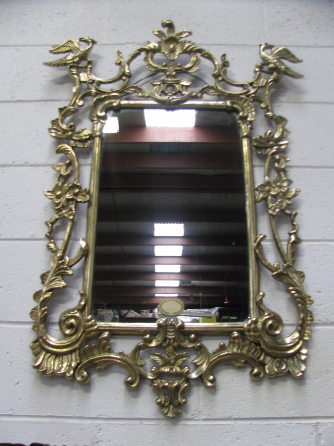 Small Brass Japanese Mirror