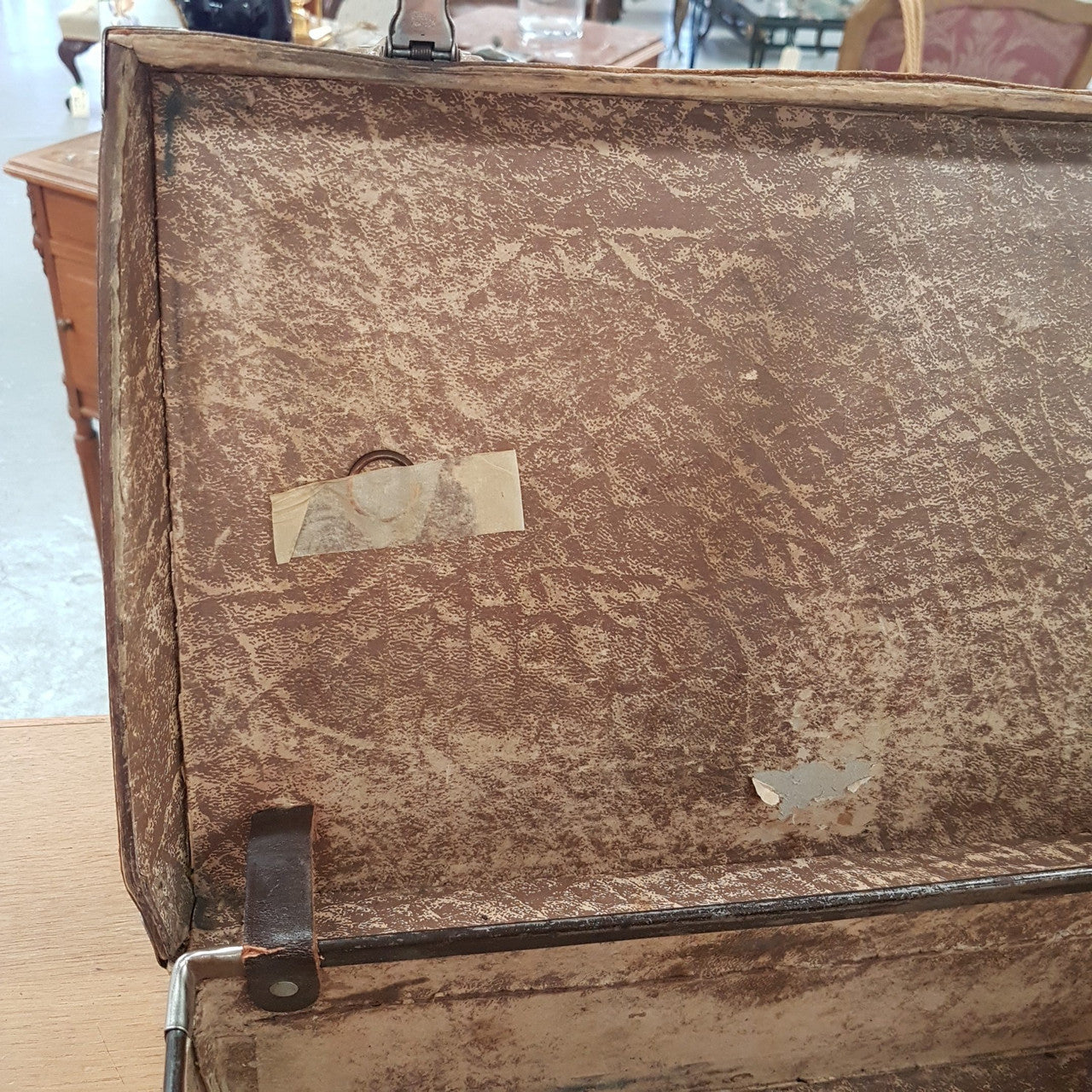 Vintage Leather Suitcase
