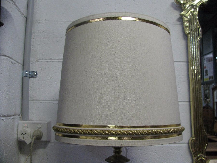 Italian Alabaster And Brass Lamp