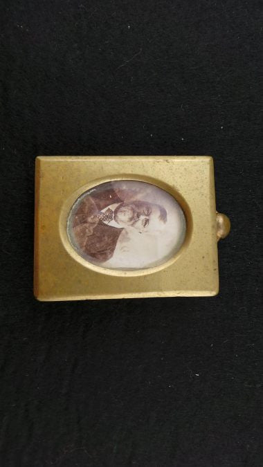 Miniature Antique Brass Picture Holder