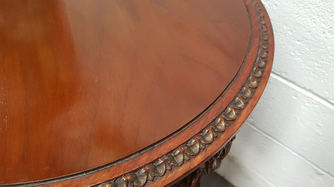 French Louis XVI Style Carved Two Tier Table