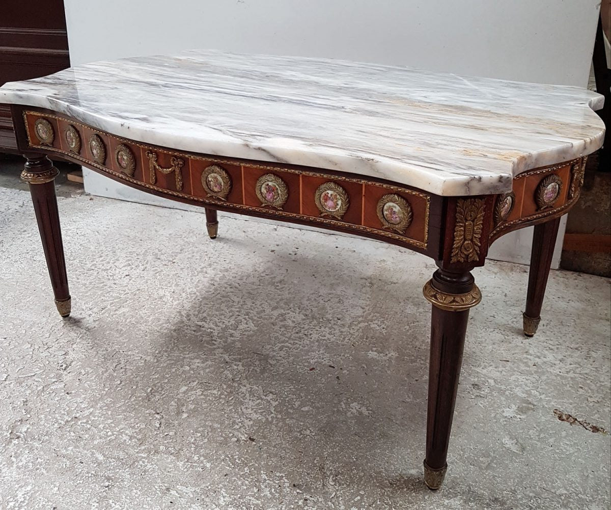 Louis XVI Style Limoges Coffee Table