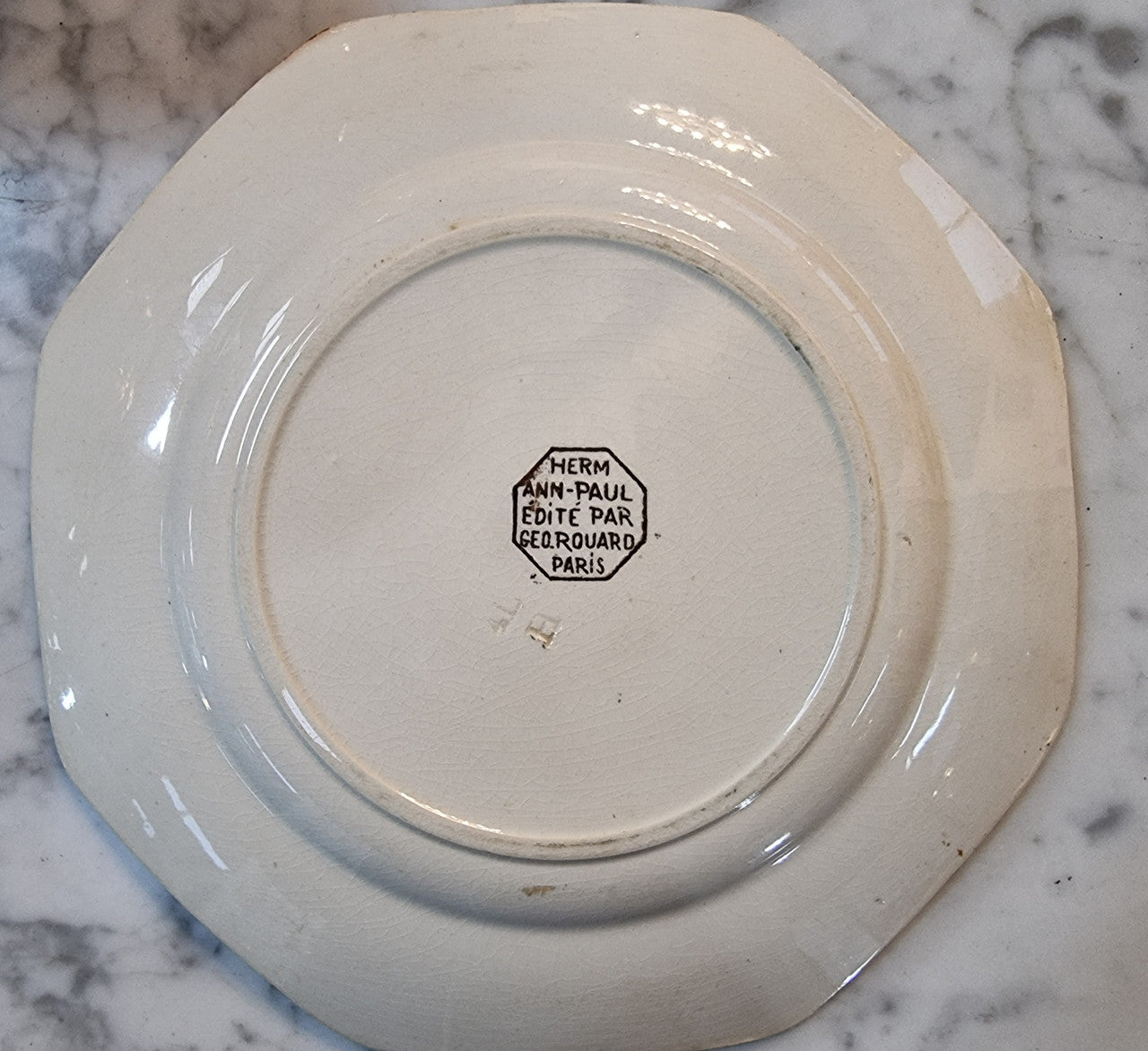 Art Deco Hand-Painted French Plate “Herm Ann-Paul Edite Par Geo. Rouard Paris”