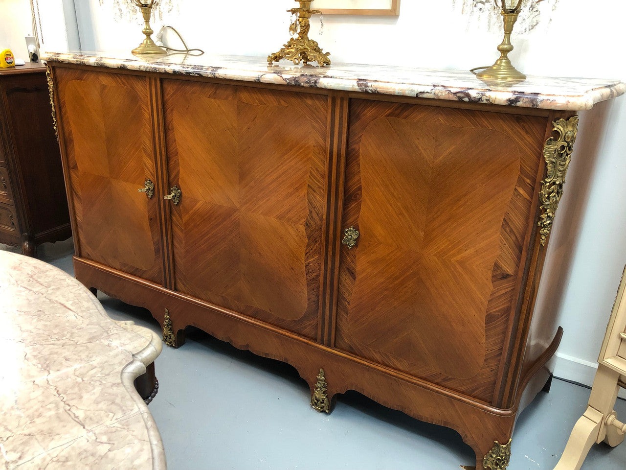Antique French Louis XIV Style Walnut Sideboard
