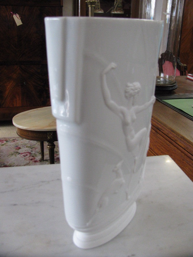 Art Deco White Glaze Vase