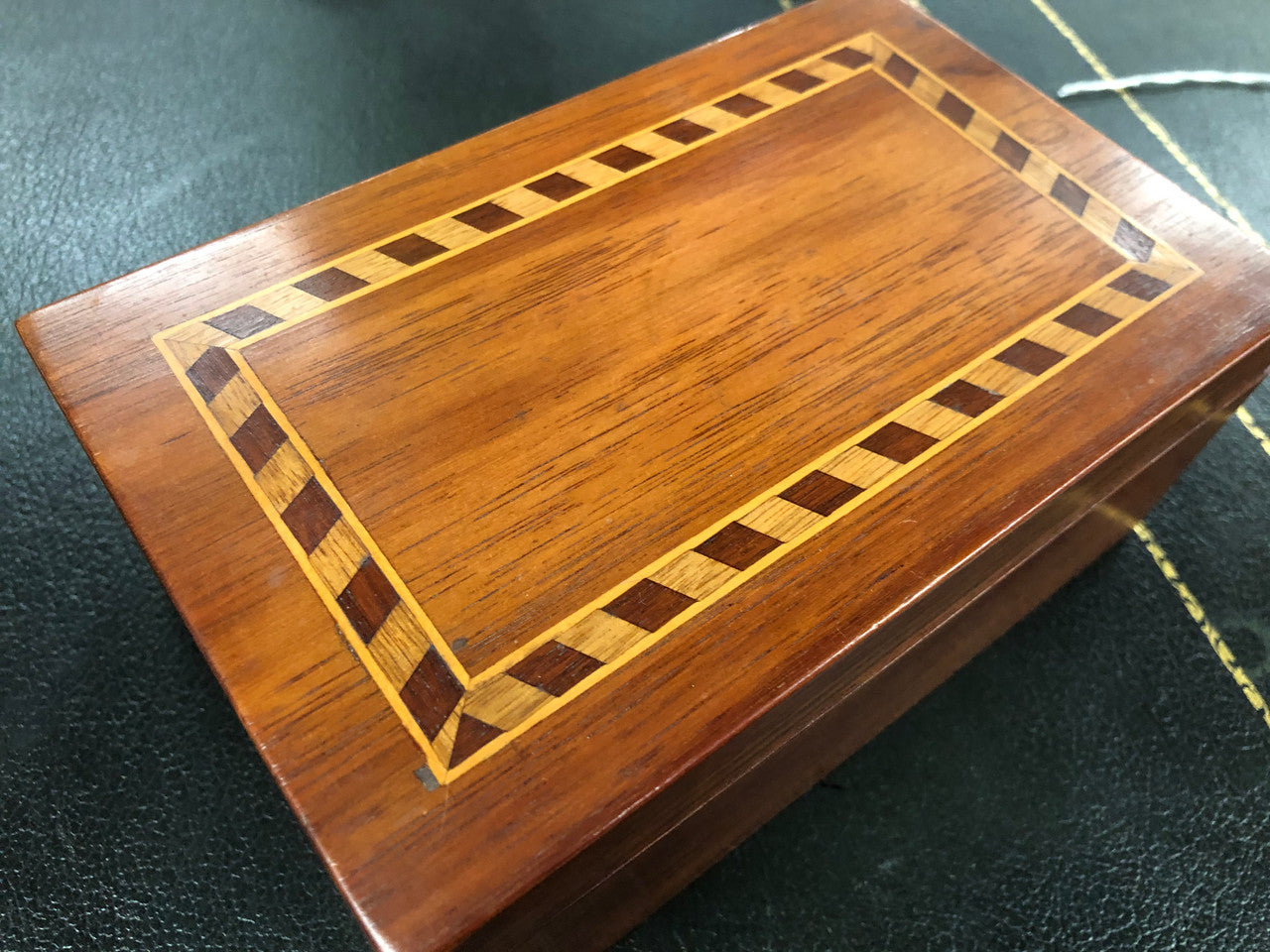 Inlaid Wooden Trinket Box