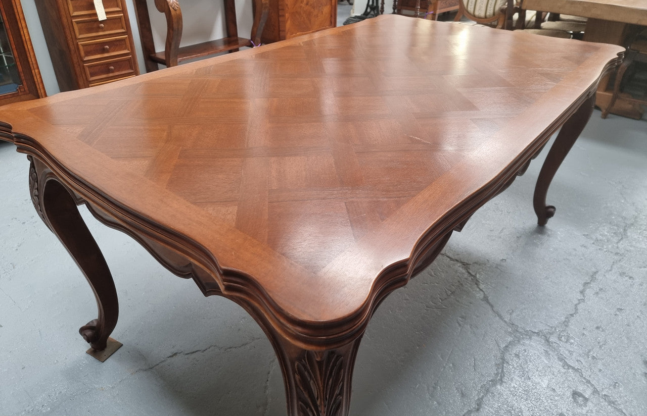 Louis XV Style Parquetry Top Extension Table
