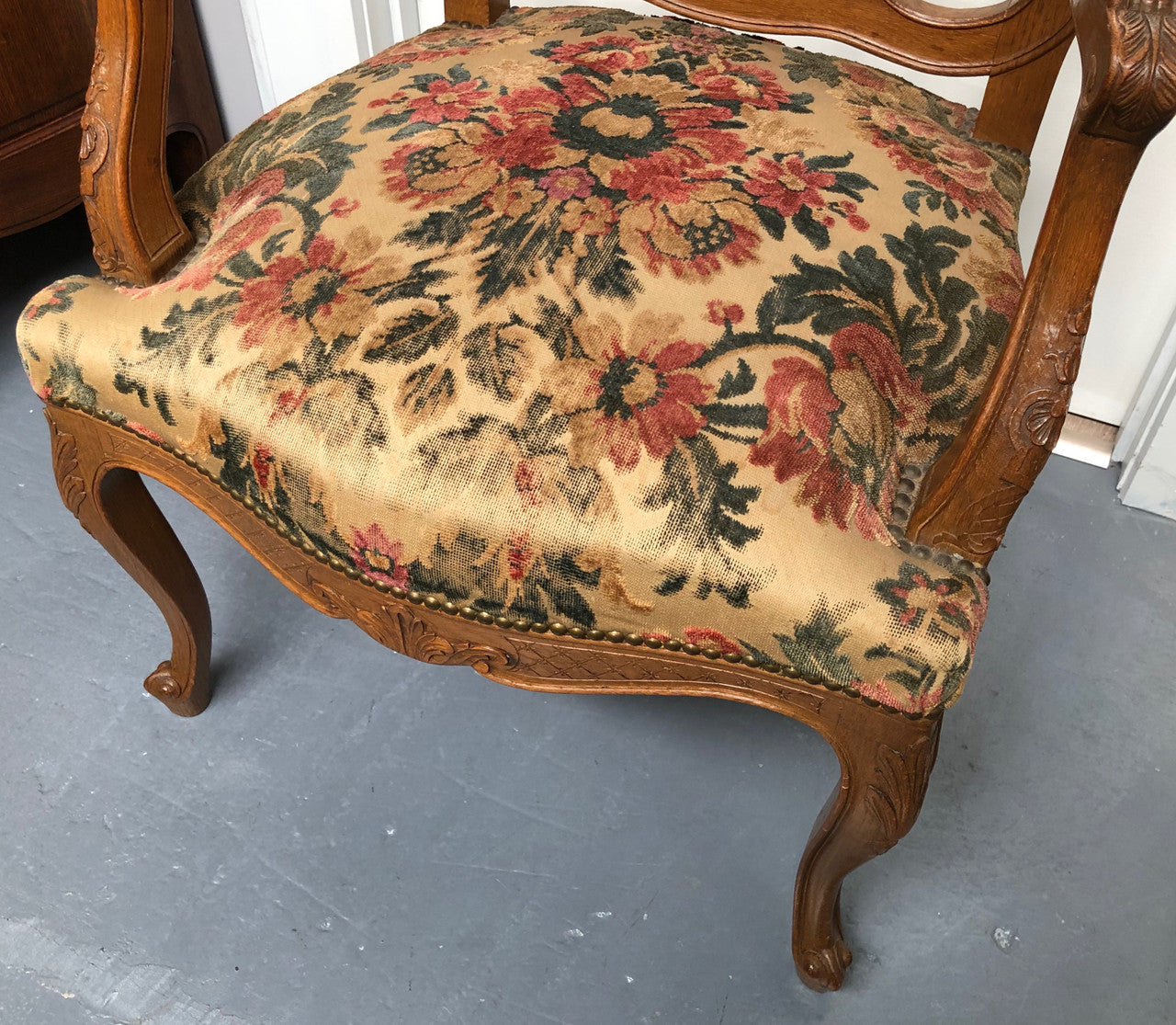 A Pair Of French Oak Carvers