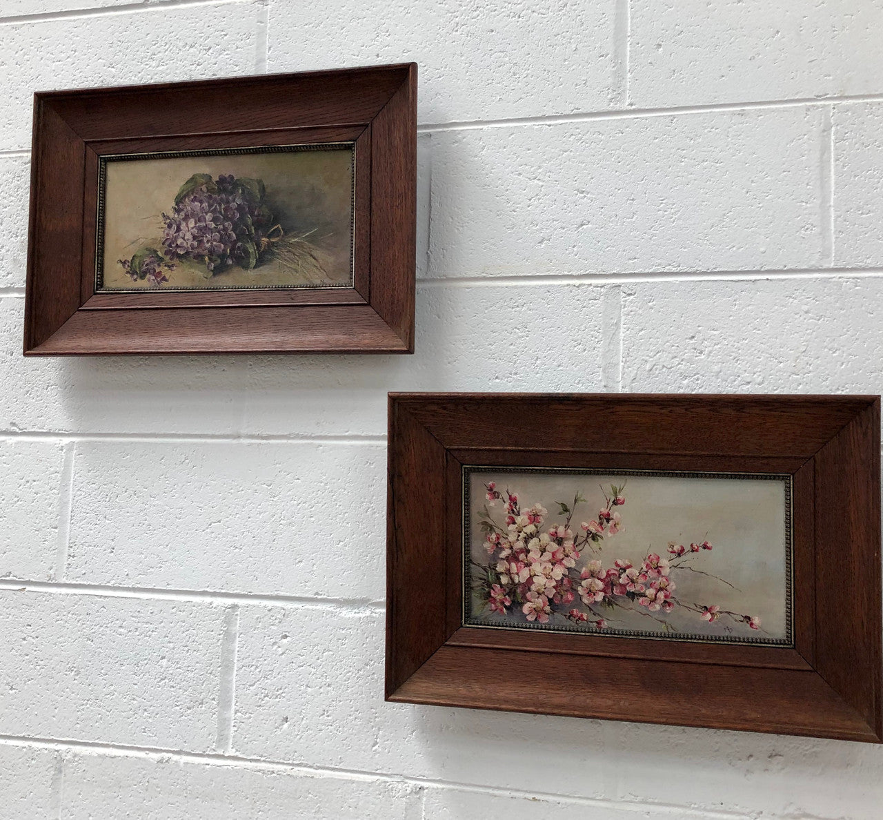 Beautiful Small Edwardian Oil On Canvas