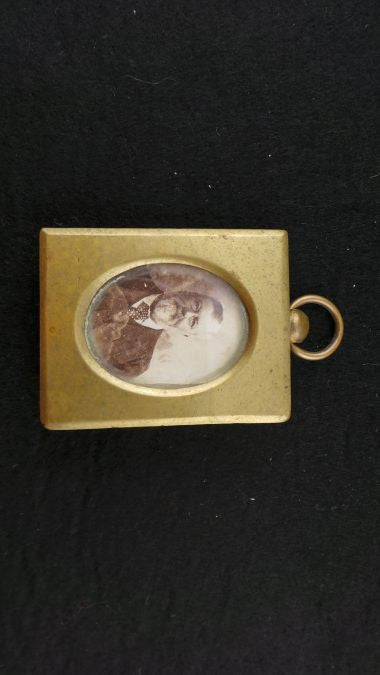 Miniature Antique Brass Picture Holder