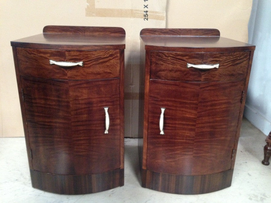 Pair Art Deco Bedsides