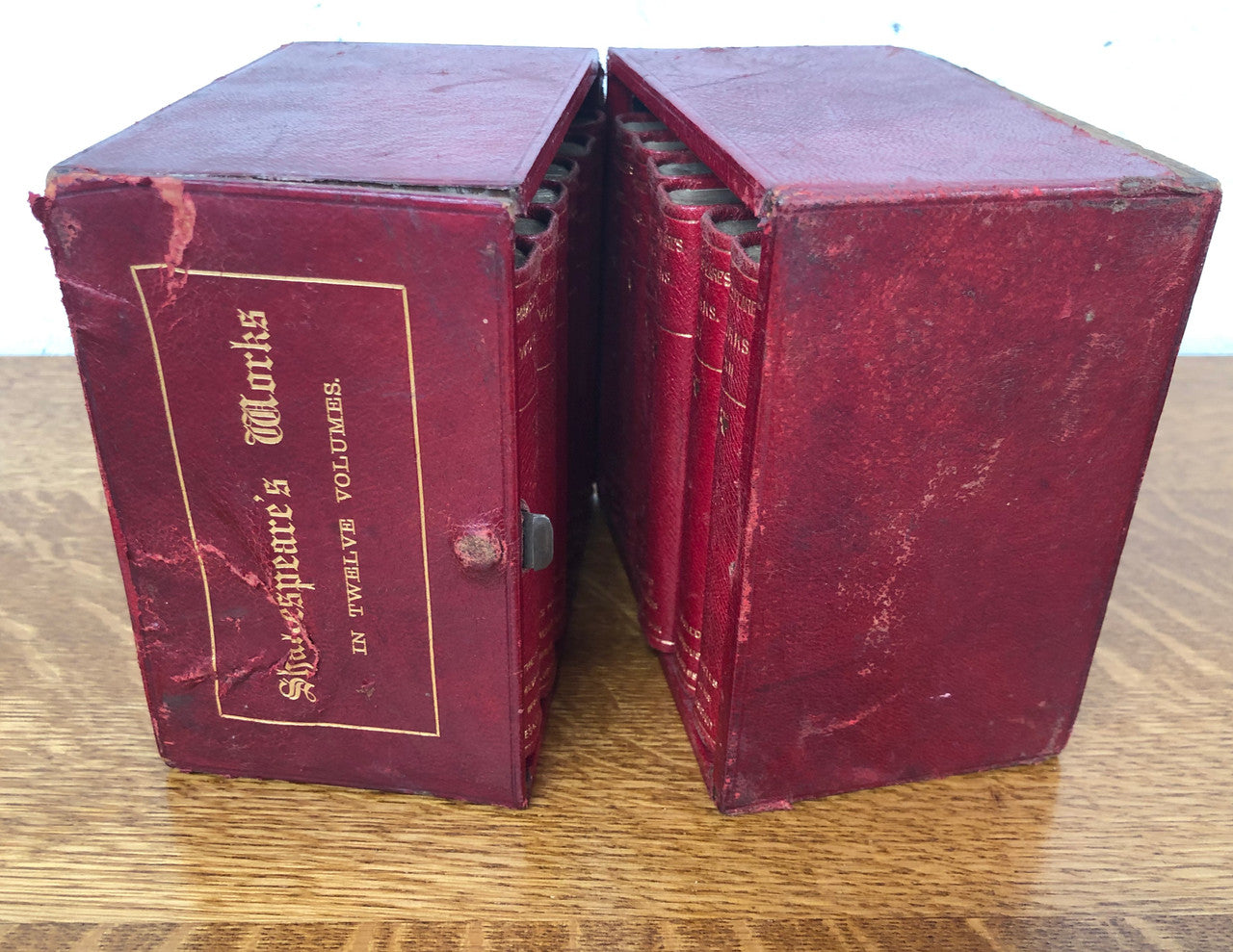 Late Victorian Boxed Collection Shakespeare's Works In Twelve Volumes
