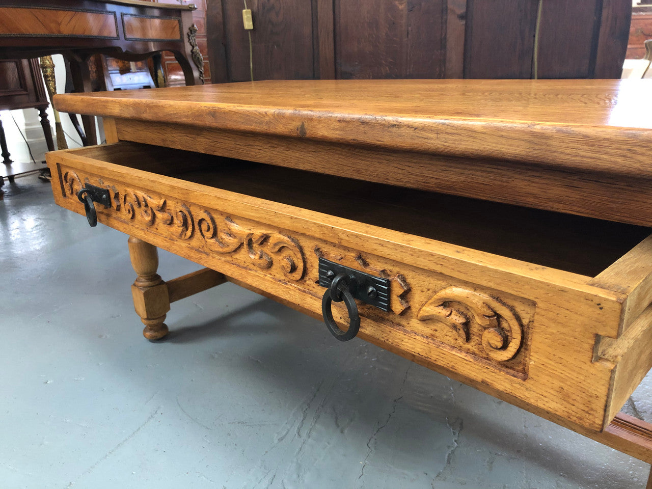 A Fabulous French Carved Coffee Table