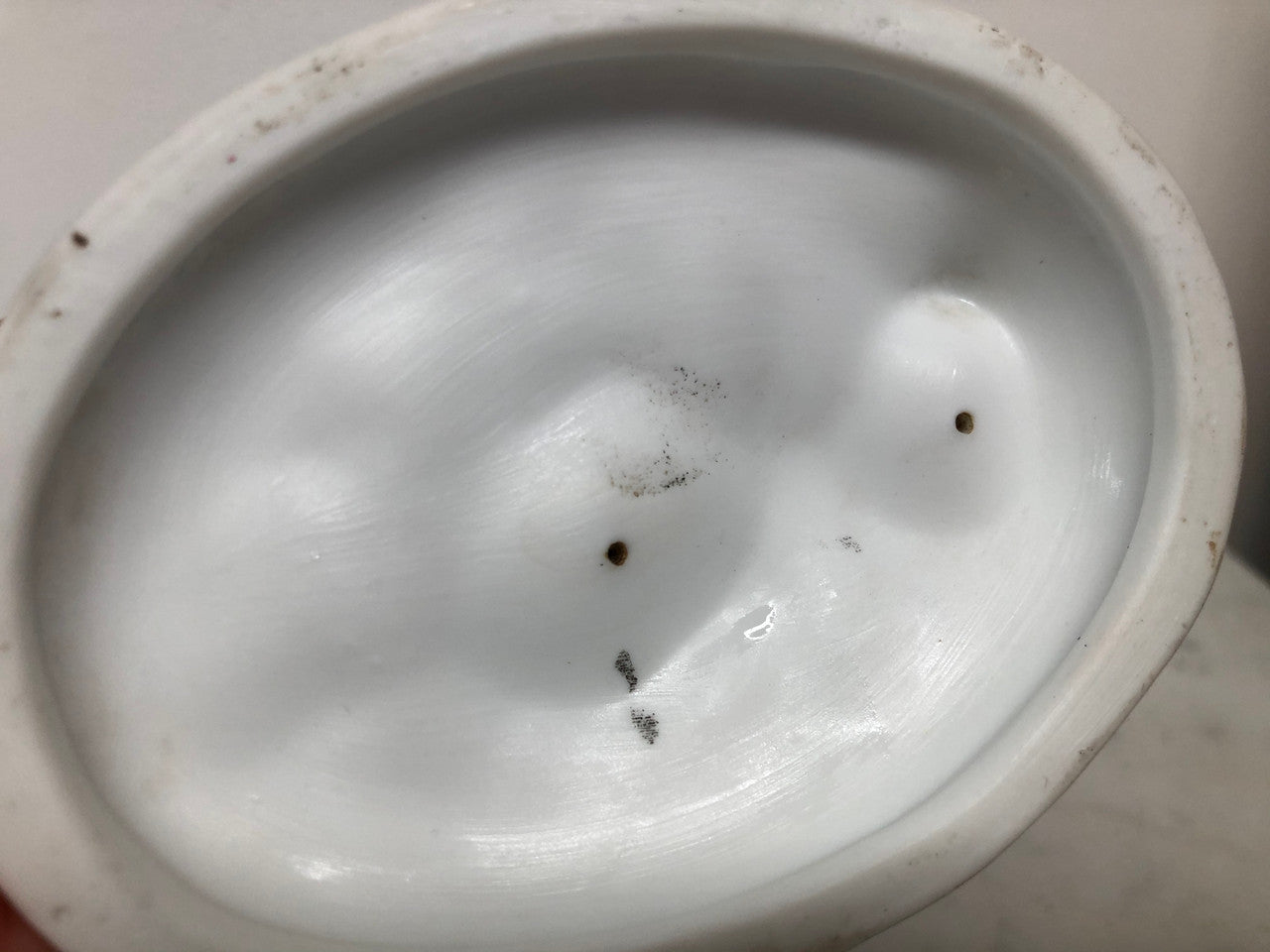 Victorian Ceramic Figure Of Cupid Carrying A Basket