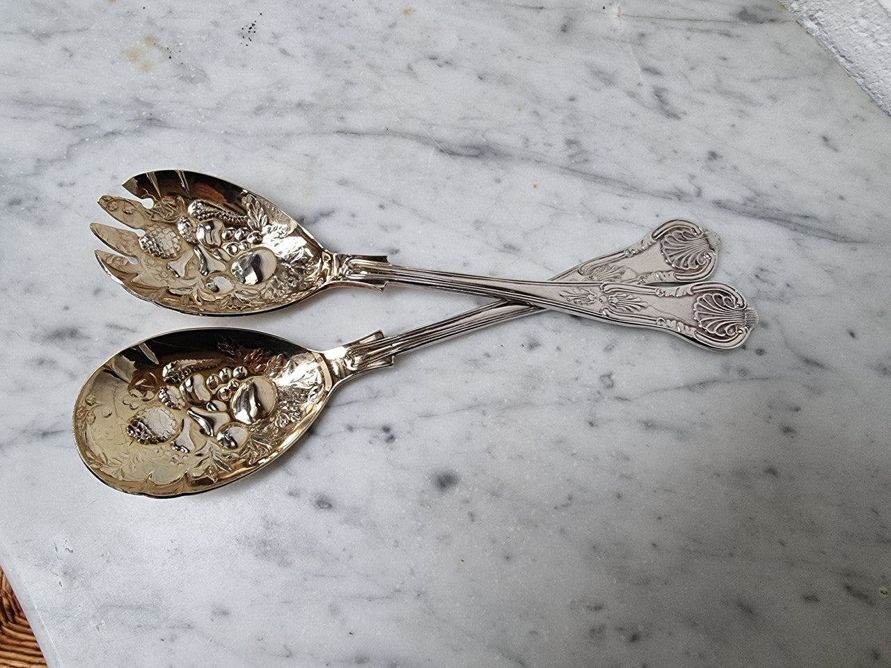 Pair Sheffield Silver Plate Berry Bowl Servers