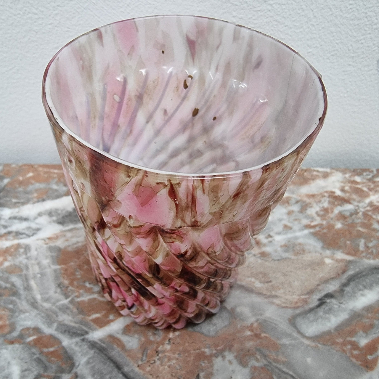 Beautiful Antique Art glass beautiful coloured tumbler in good original condition.