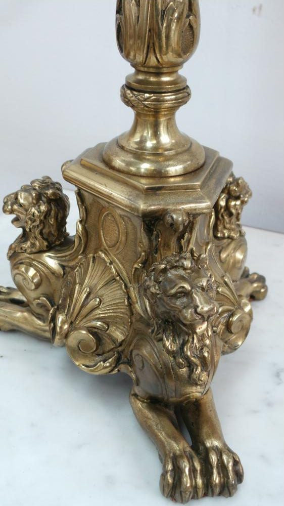 Antique French Gilt Bronze Candelabra