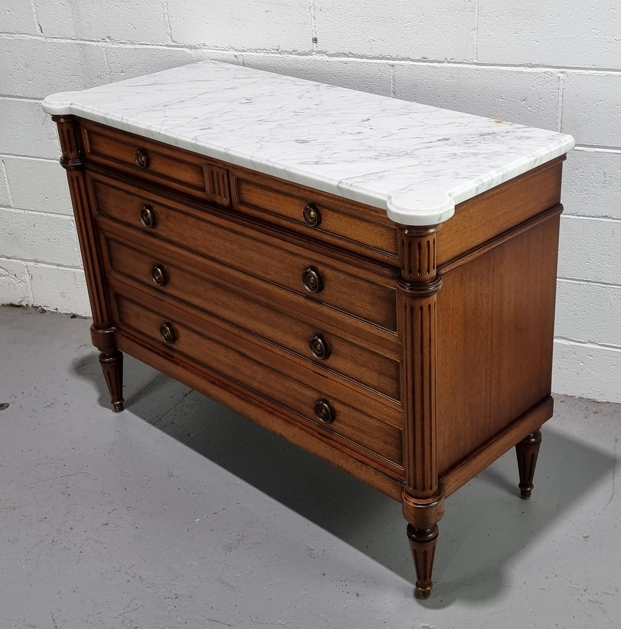 Louis XV Style Marble Top Commode