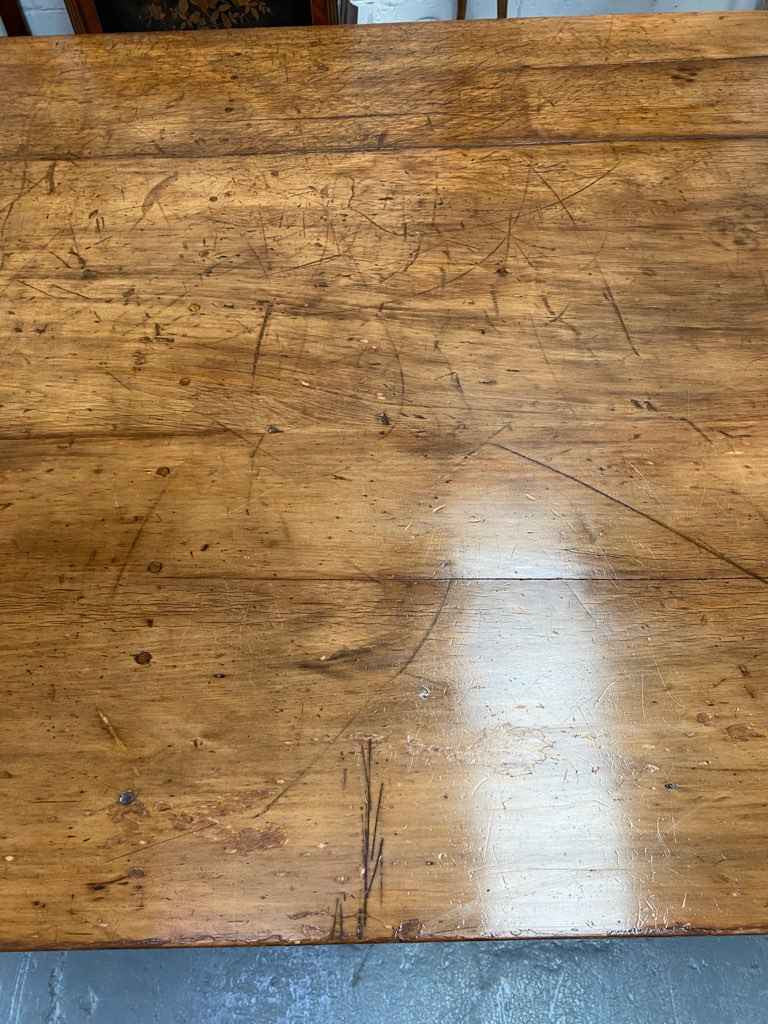 Beautiful Australian Antique farmhouse table made from Kauri Pine and originally used in an old Bakery.
Table would easily seat 12 to 14 people. It is in good detailed condition with heaps of character.