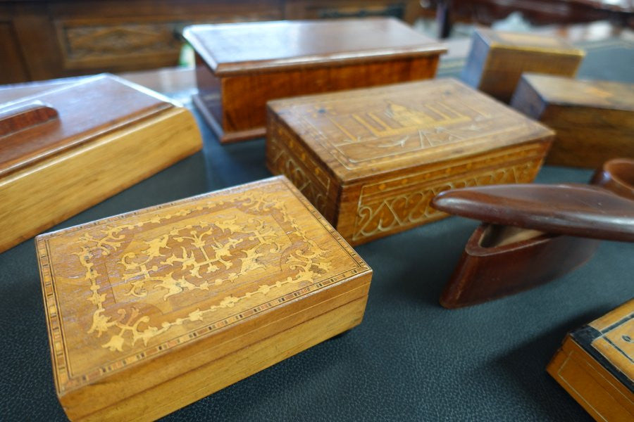 Assorted Australian and English Antique Boxes