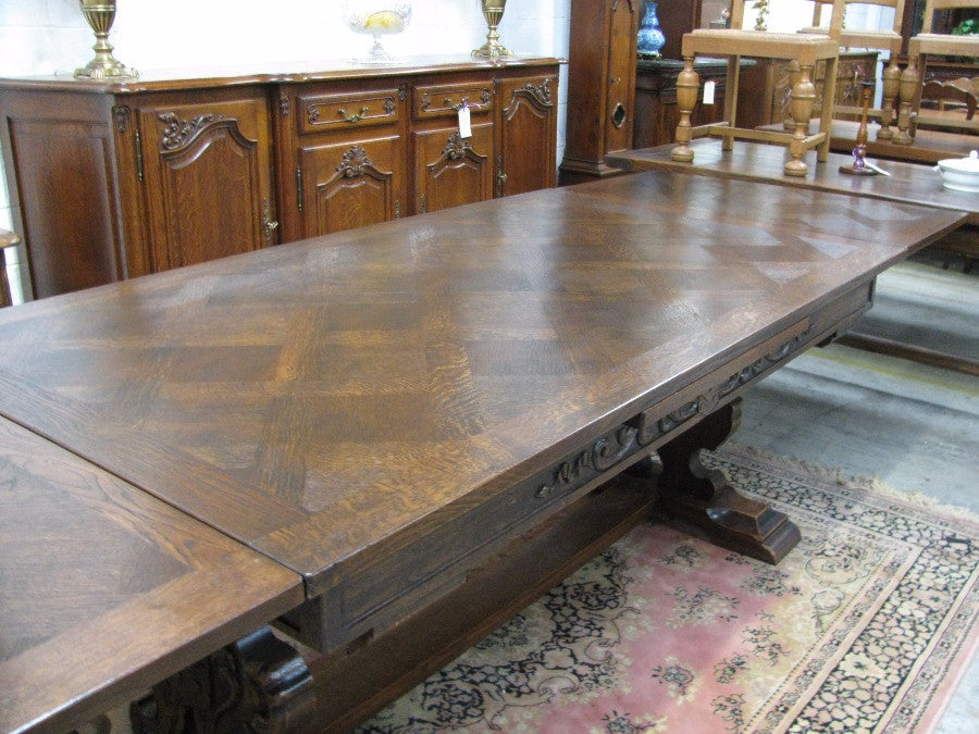 French Oak Dining Table