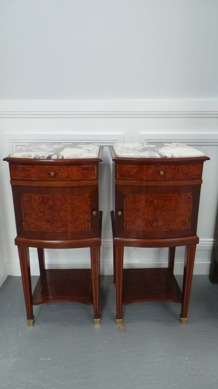Pair Of French Louis XVI Style Bedsides