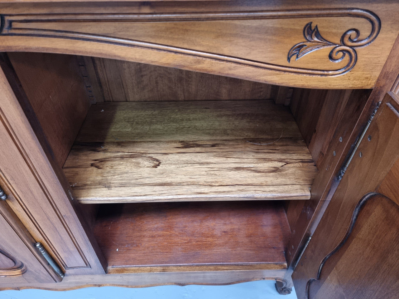 French Walnut Louis XV Style Three Door Sideboard