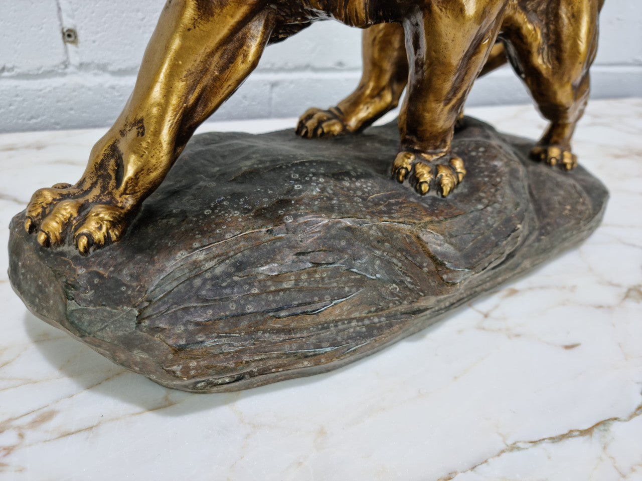 Sensational Terracotta Lion Statue