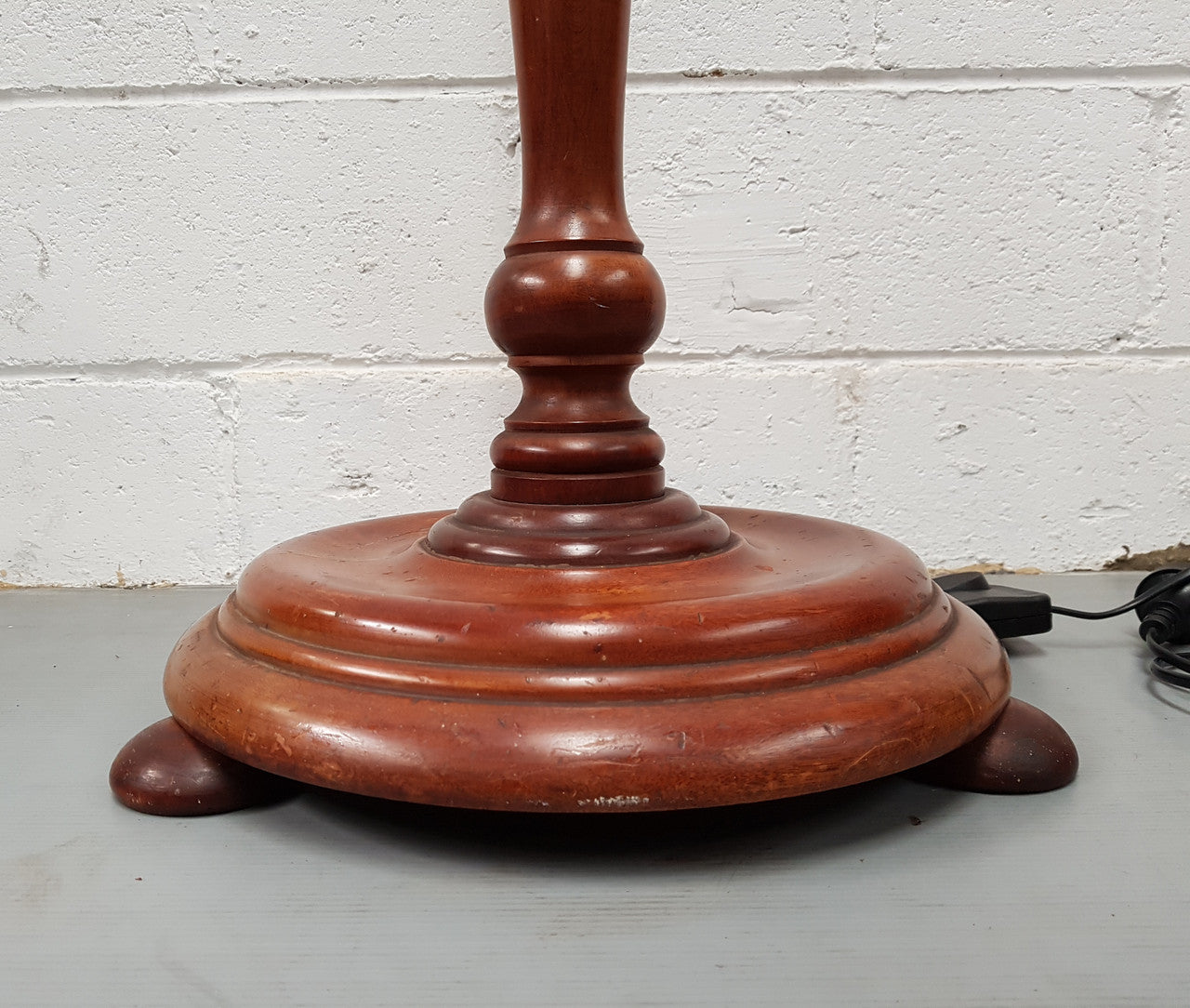 Antique Oak Standard Lamp