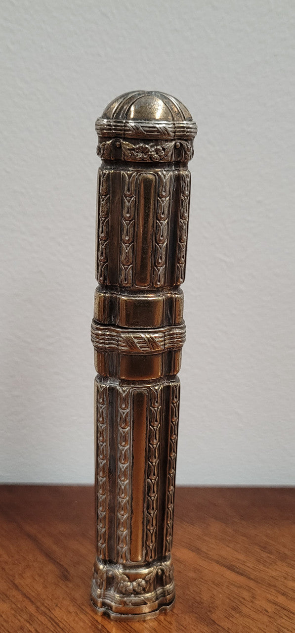 Antique “Risler & Carre Paris” Silver Wax Seal & Holder. Superb Workmanship. 75 grams.