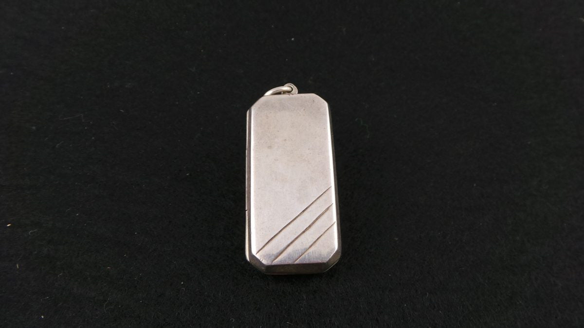 Sterling Silver Art Deco Style Pendant - Locket