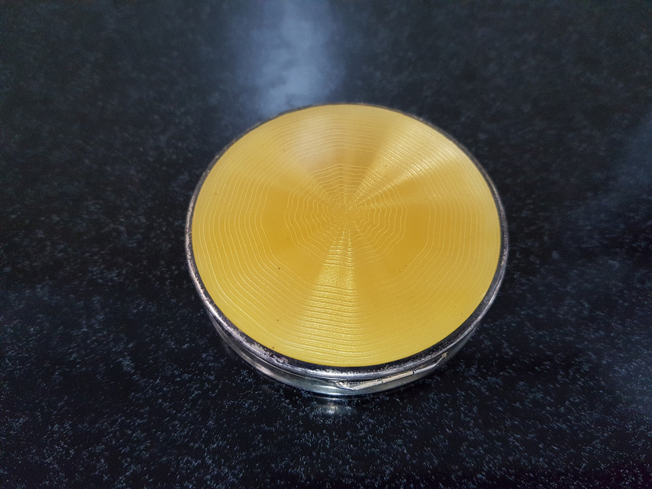 Stunning Silver & Guilloche Enamel Trinket Box