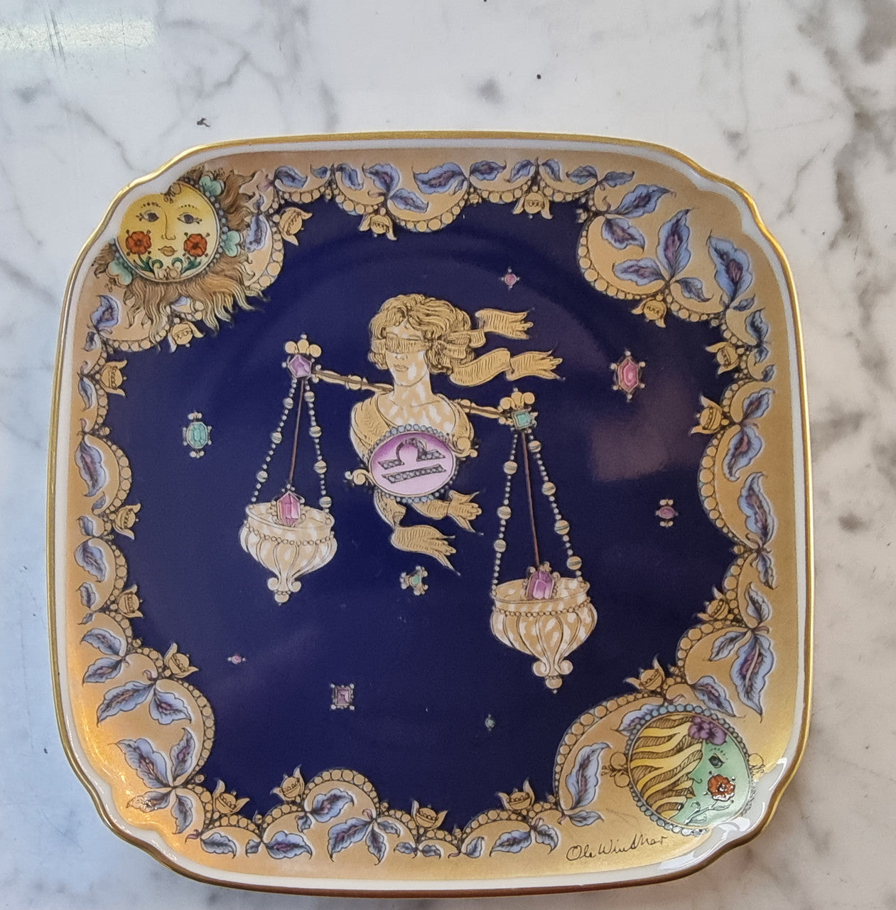 Hutschenreuther Sign of Zodiac Plate “Libra”