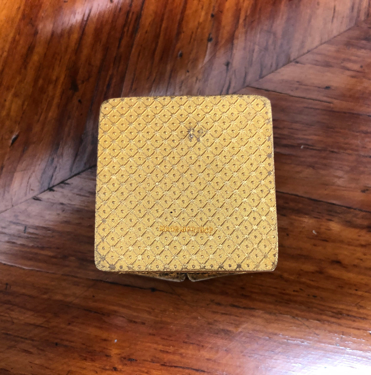 Antique Gilt French Miniature Compact